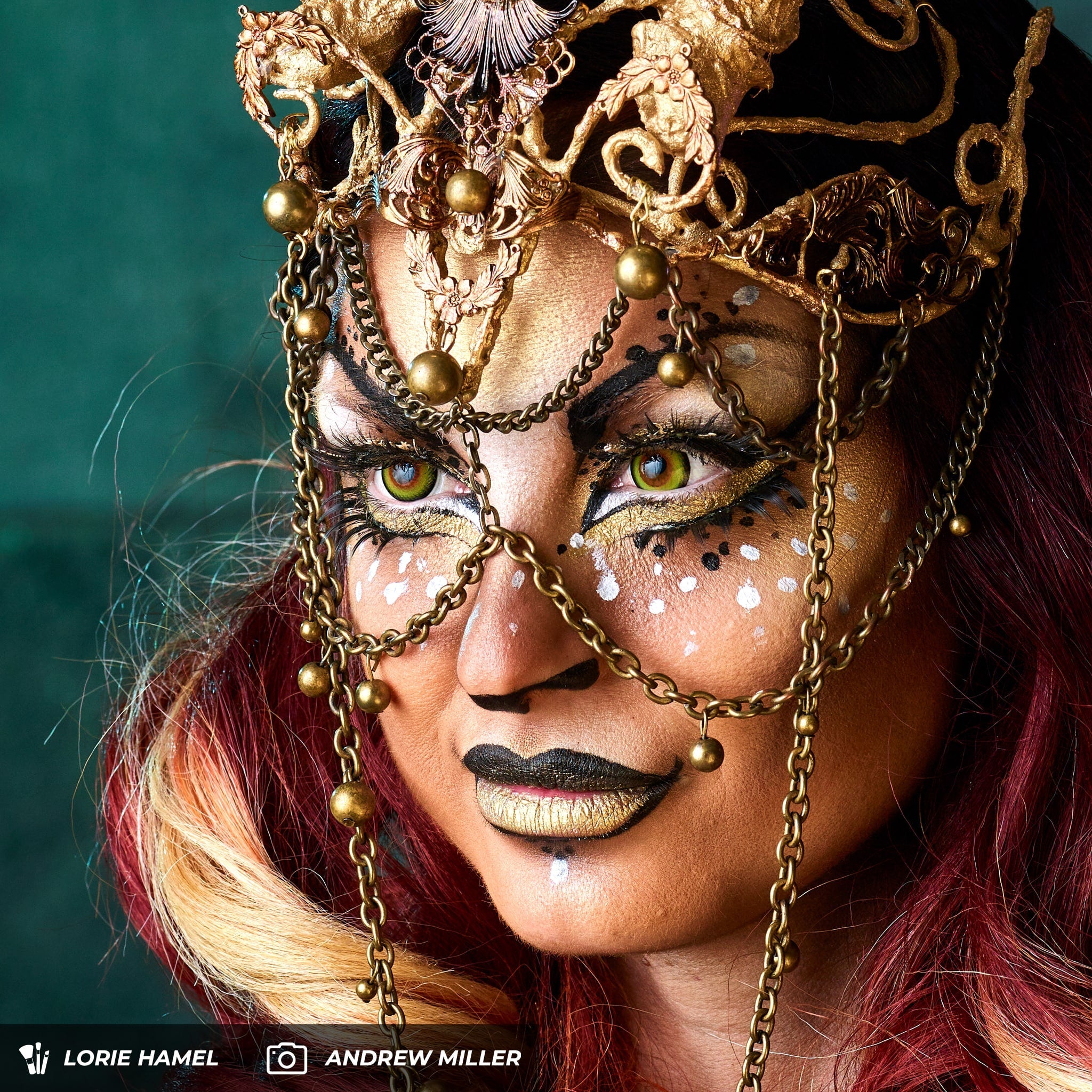 PRIMAL ® Mad Hatter - Orange & Yellow Colored Contact lenses