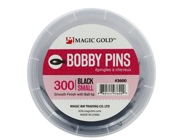 Magic Gold 300 Small Bobby Pins - #3600 Black