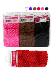 Magic Gold Mesh Head Bands - Assorted #MG07433
