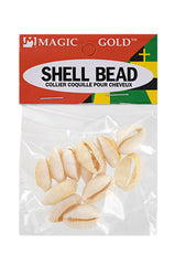 Magic Gold Hair Beads - Shells Ivory #7002