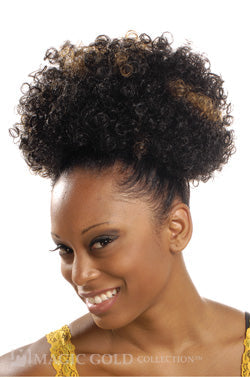 Magic Gold Afro WNT Ponytail - Medium