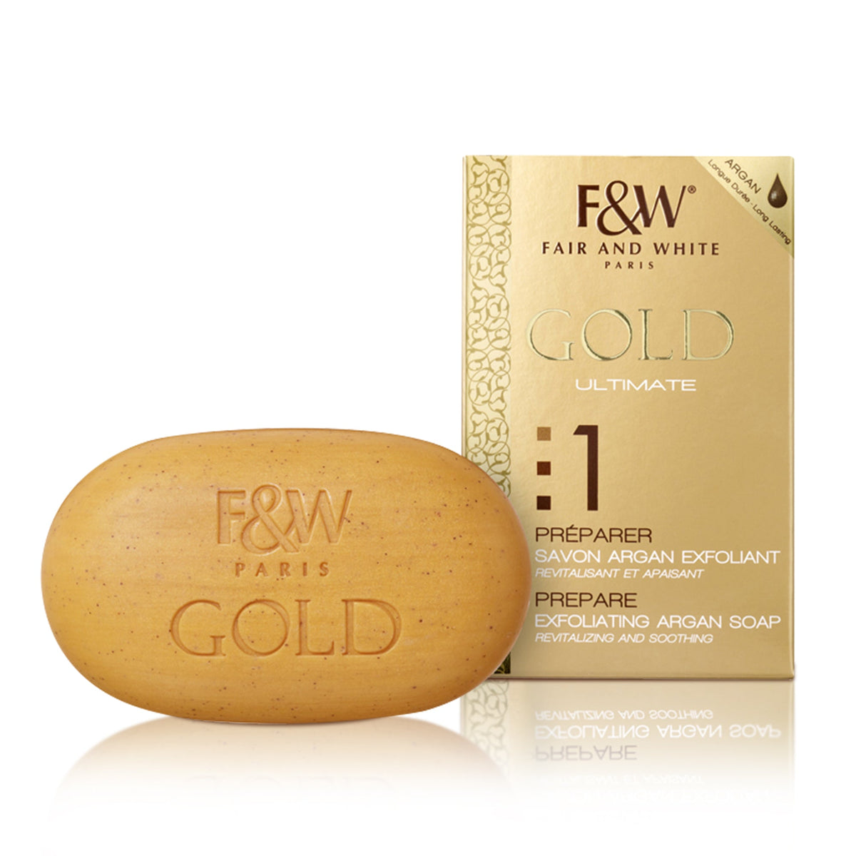 Fair And White Gold Exfoliating Soap with Argan Oil 200g