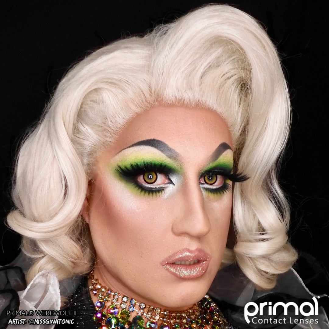 PRIMAL ® Werewolf II - Orange Colored Contact Lenses