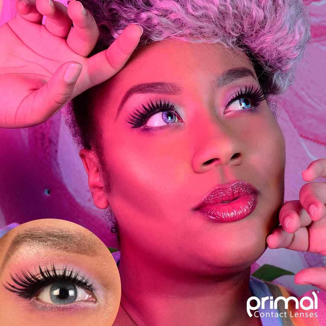 PRIMAL® Charm Sapphire - Blue Colored Contact Lenses