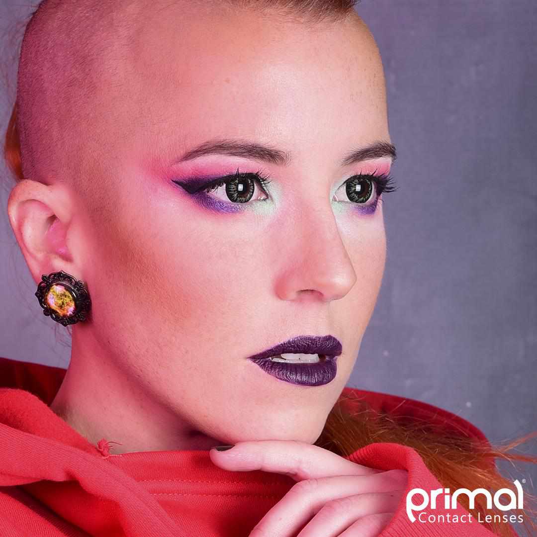 PRIMAL®  Mesmerize Emerald - Green Colored Contact Lenses