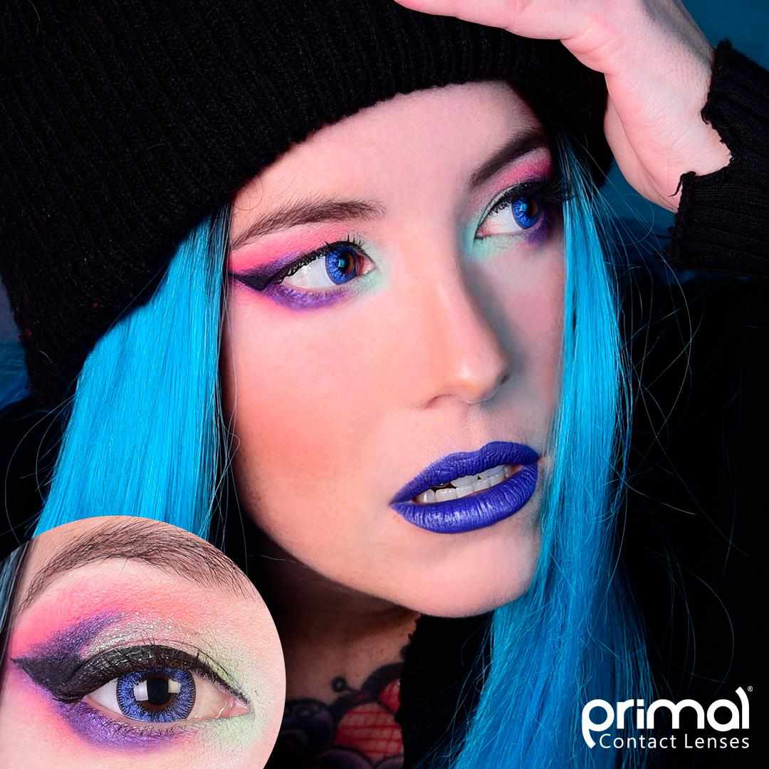 PRIMAL ® Moonlight Azure - Blue Colored contact Lenses