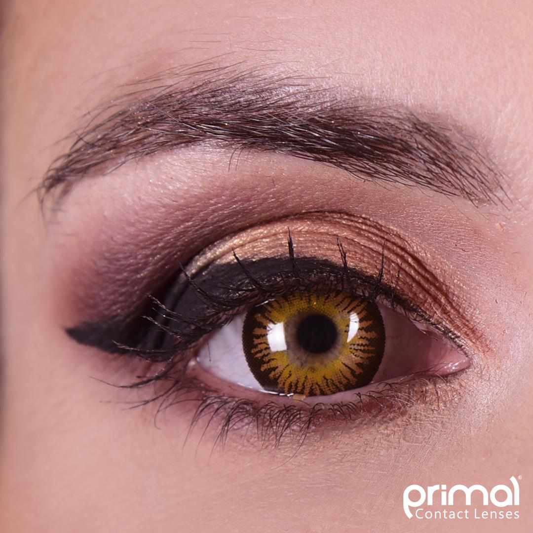 PRIMAL® Temptress Chestnut - Brown Colored Contact Lenses