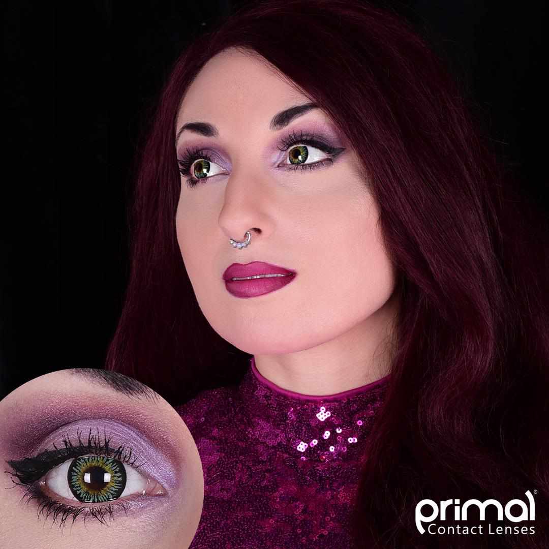 PRIMAL® Temptress Emerald - Green Colored Contact Lenses