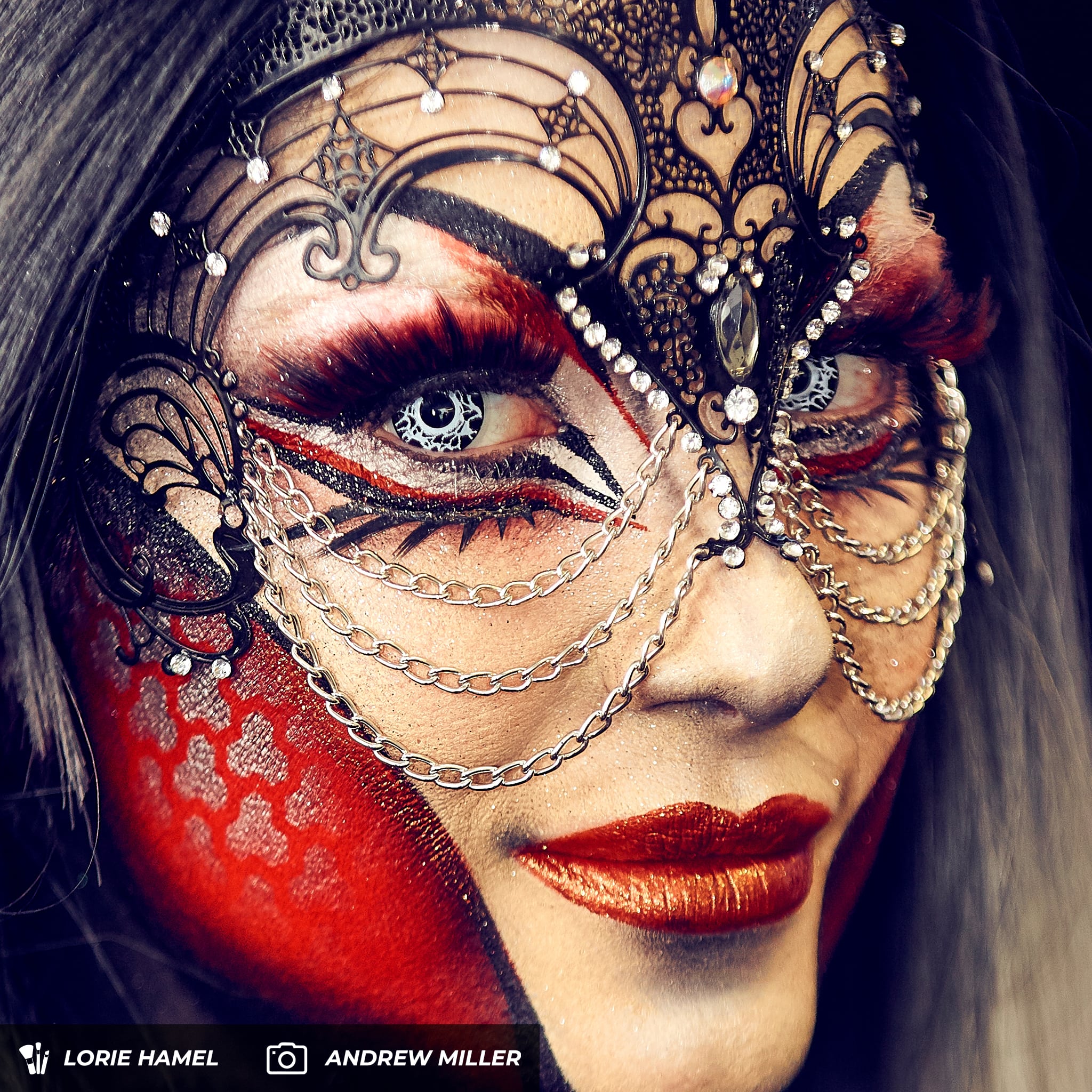 PRIMAL ® Necromancer - Black and White Color Contact lenses