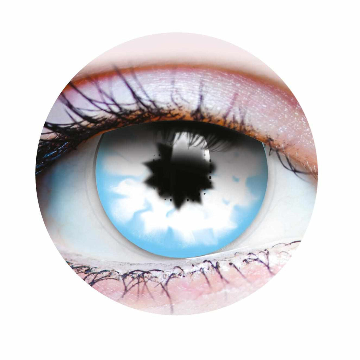 PRIMAL ® Night King - White & Blue Colored Contact lenses