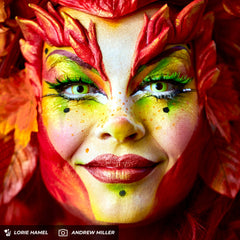 PRIMAL ® Nightcrawler - Neon Yellow with Orange Rim Color Contact lenses