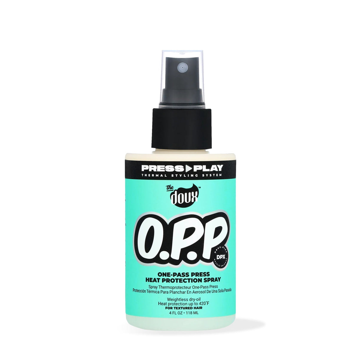 The Doux Press Play O.P.P. One-Pass Press Heat Protection Spray
