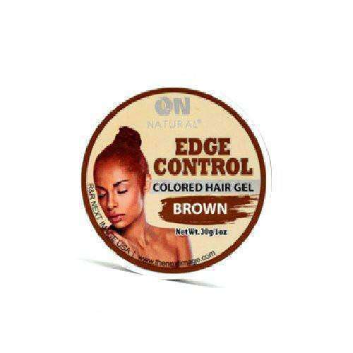 ON Natural Edge Control Colored Hair Gel - Brown