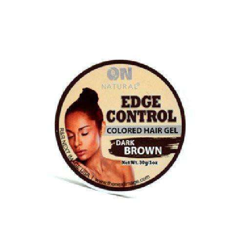 ON Natural Edge Control Colored Hair Gel - Dark Brown