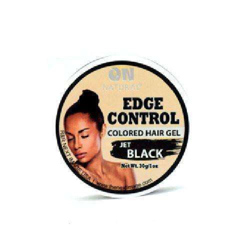 ON Natural Edge Control Colored Hair Gel - Jet Black