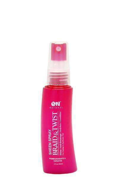 ON Natural Braid &Twist Sheen Spray - Pomegranate & Keratin