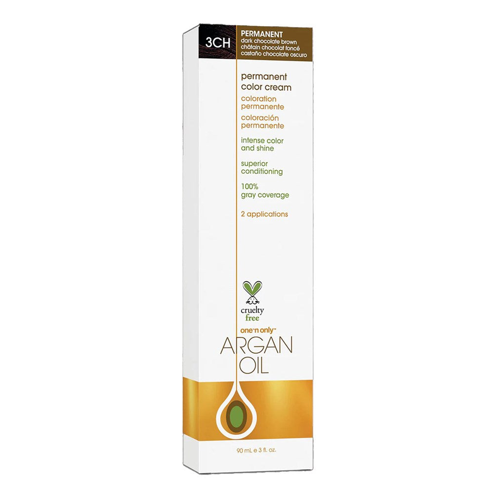 One 'n Only Argan Oil Permanent Hair Color - 3CH Dark Chocolate Brown