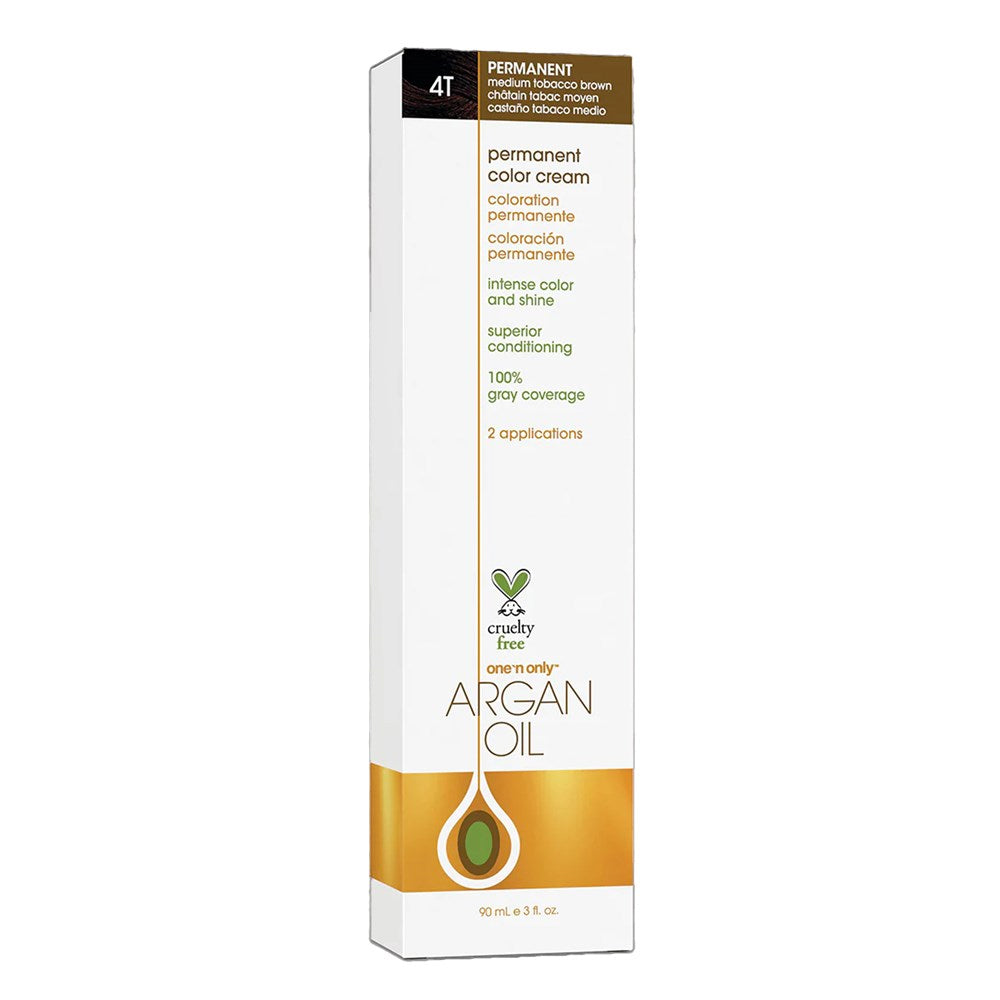 One 'n Only Argan Oil Permanent Hair Color - 4T Medium Tobacco Brown