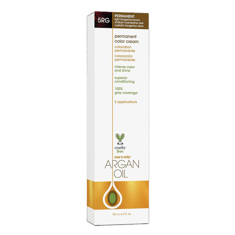 One 'n Only Argan Oil Permanent Hair Color - 5RG Light Tangerine Brown