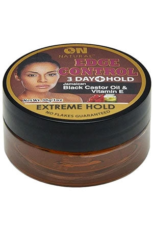 ON Natural 3 Day+ Hold Edge Control Extreme Hold - Jamaican Black Castor Oil & Vitamin E