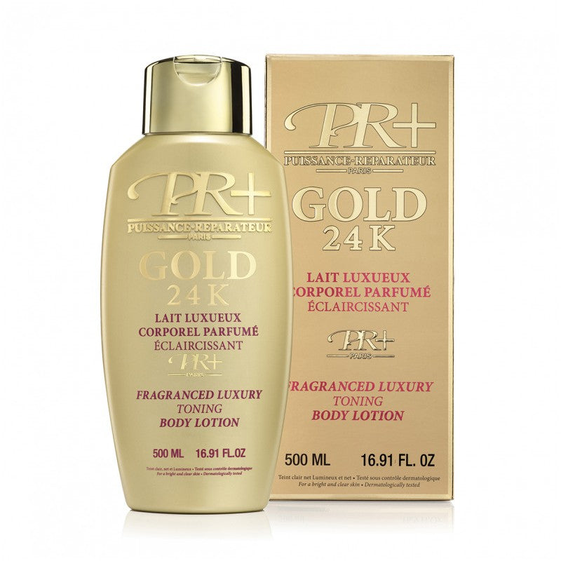 PR+ Paris PR+® GOLD 24K LAIT Luxueux Corporel Parfumé Éclaircissant - Authentic Skincare Treatment