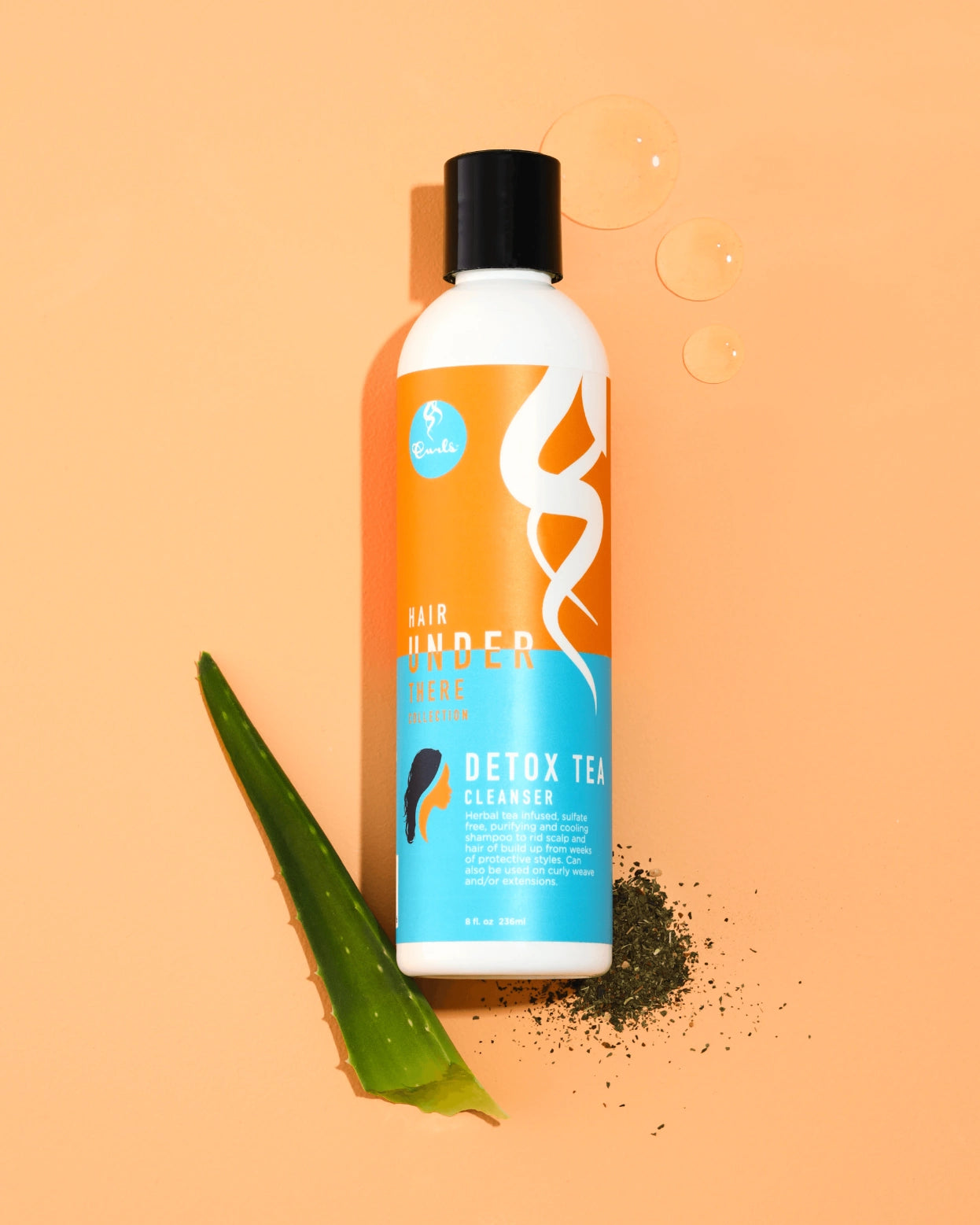 Curls Hair Under There Detox Tea Cleansing Shampoo