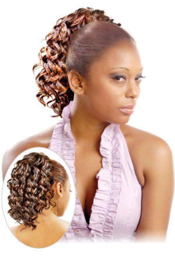 Magic Gold Drawstring Ponytail Salvia