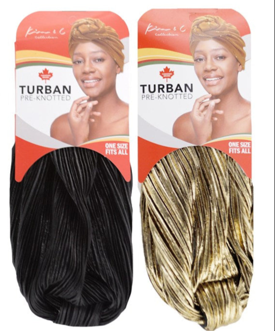 Premium Metallic Pre-Knotted Turban