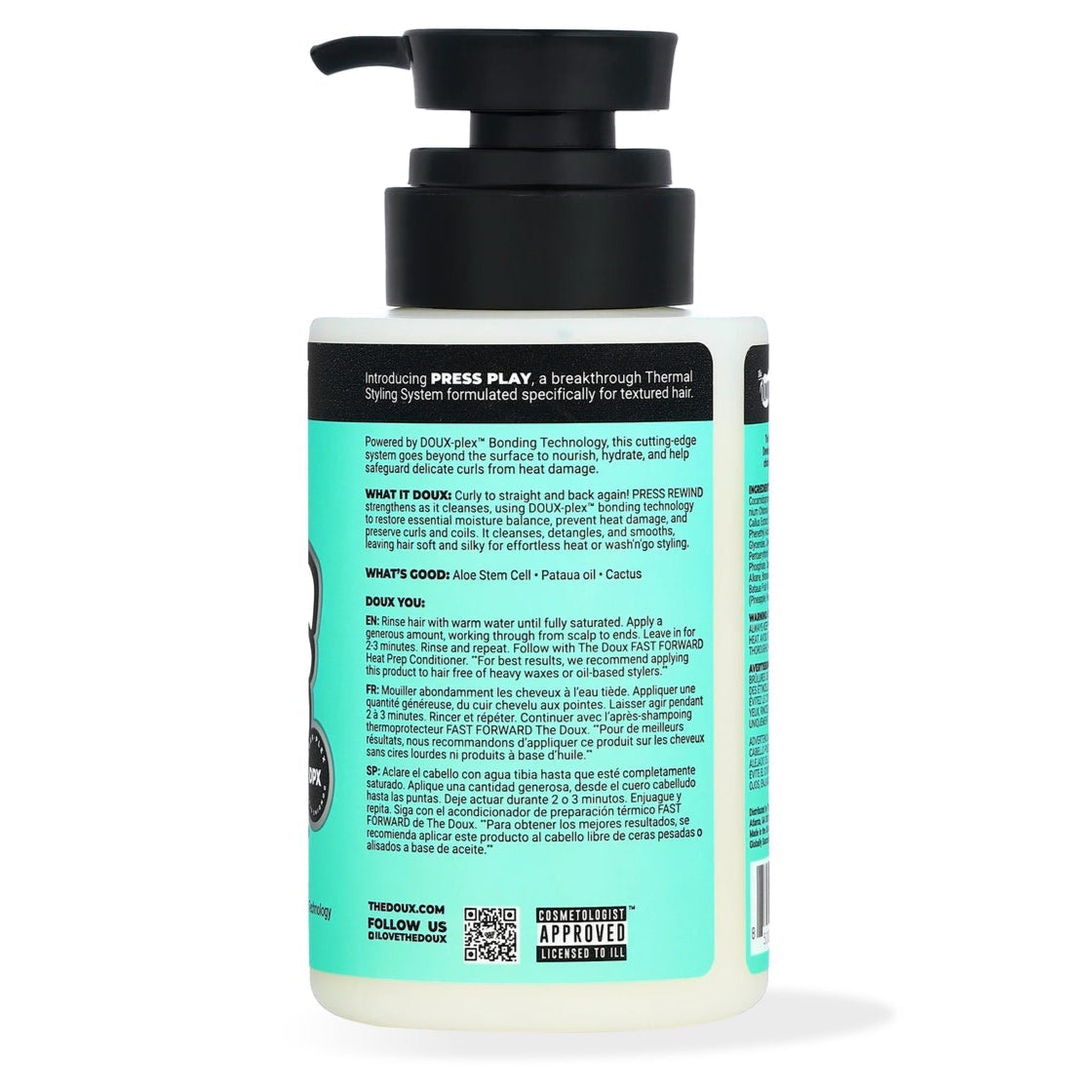 The Doux Press Play Press Rewind Curl Retention Shampoo