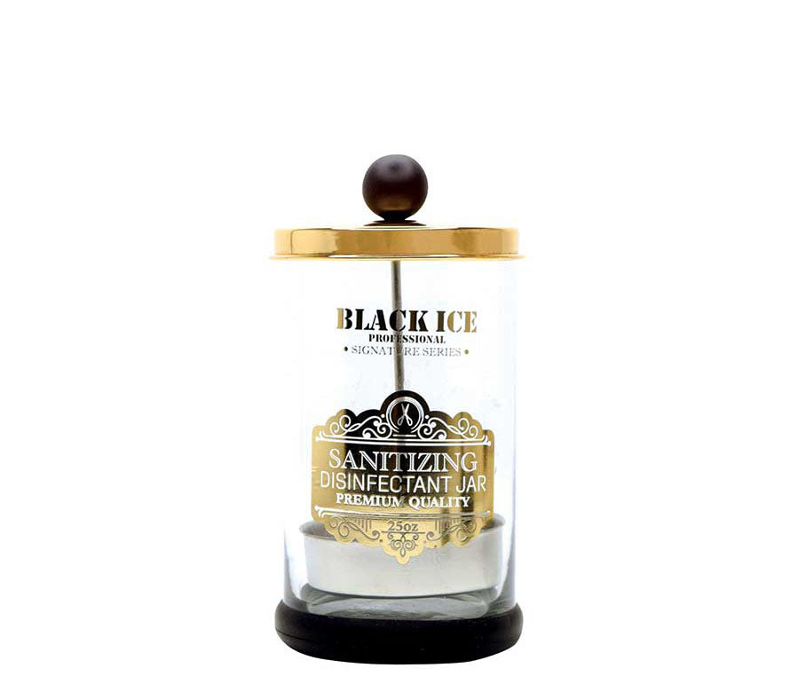 Black Ice Glass Disinfecting Jar 25oz