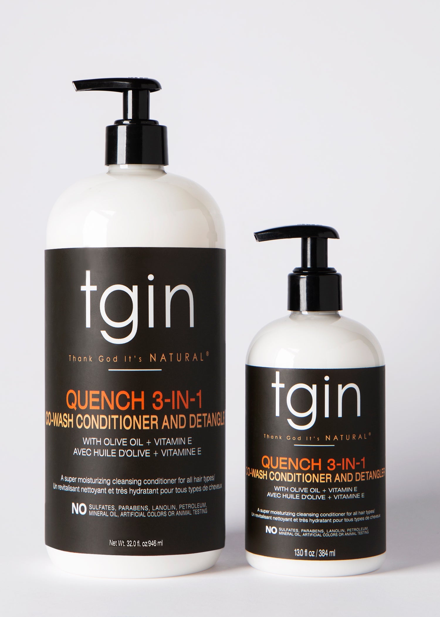 tgin Quench 3-in-1 Co-Wash Conditioner & Detangler 13oz