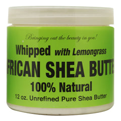 RA Cosmetics 100% Natural Whipped African Shea Butter w/ Lemongrass