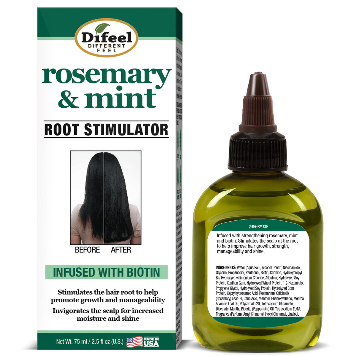 Difeel & Rosemary Mint Leave In Root Stimulator 2.5oz