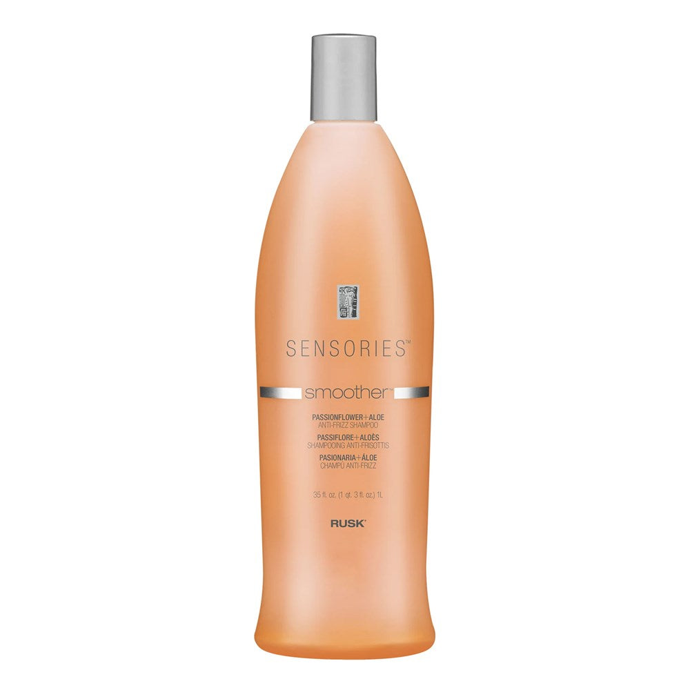 RUSK Sensories Smoother Passionflower + Aloe Anti Frizz Shampoo (35oz)