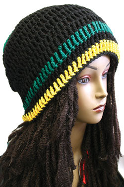 Magic Gold Rasta Hat 14" #2