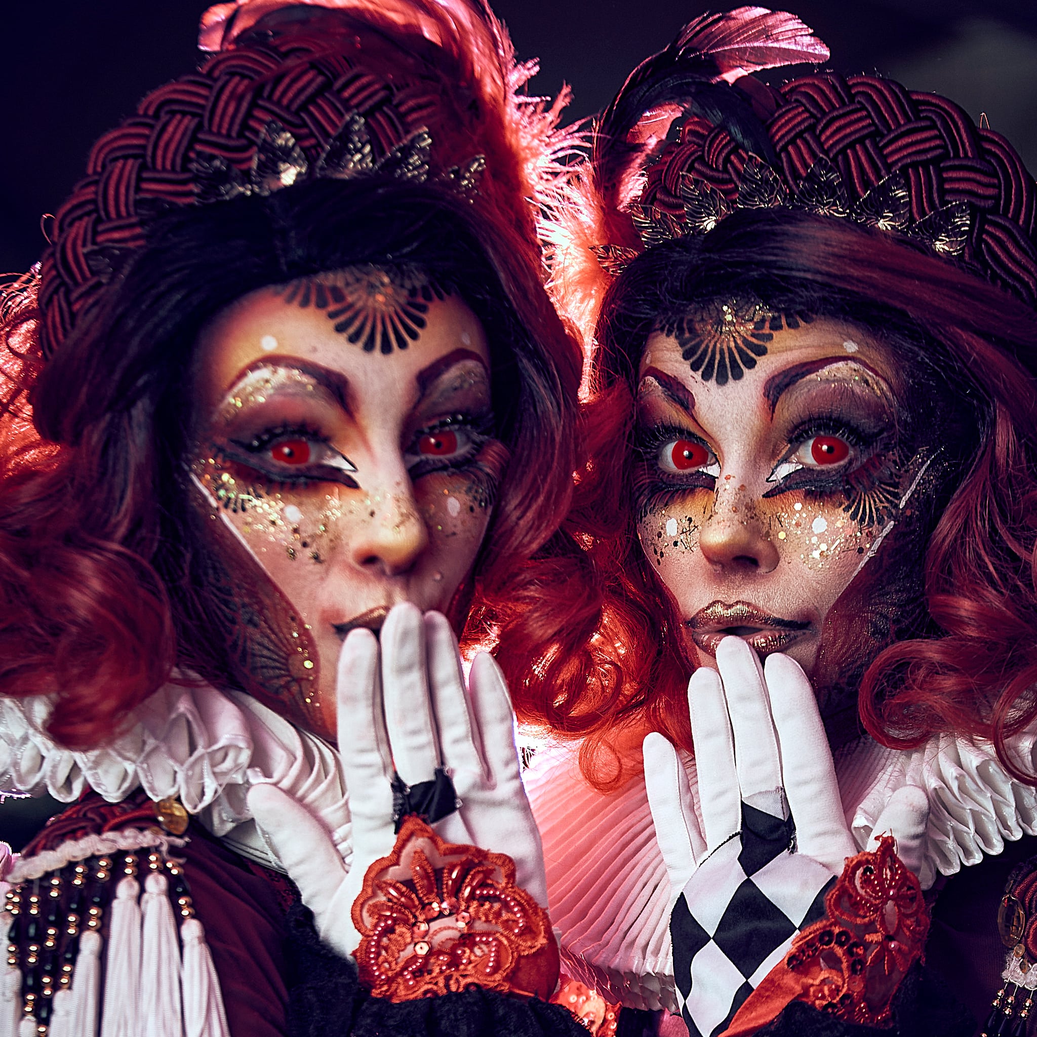 PRIMAL ® Red Mini Sclera - Red Colored contact Lenses