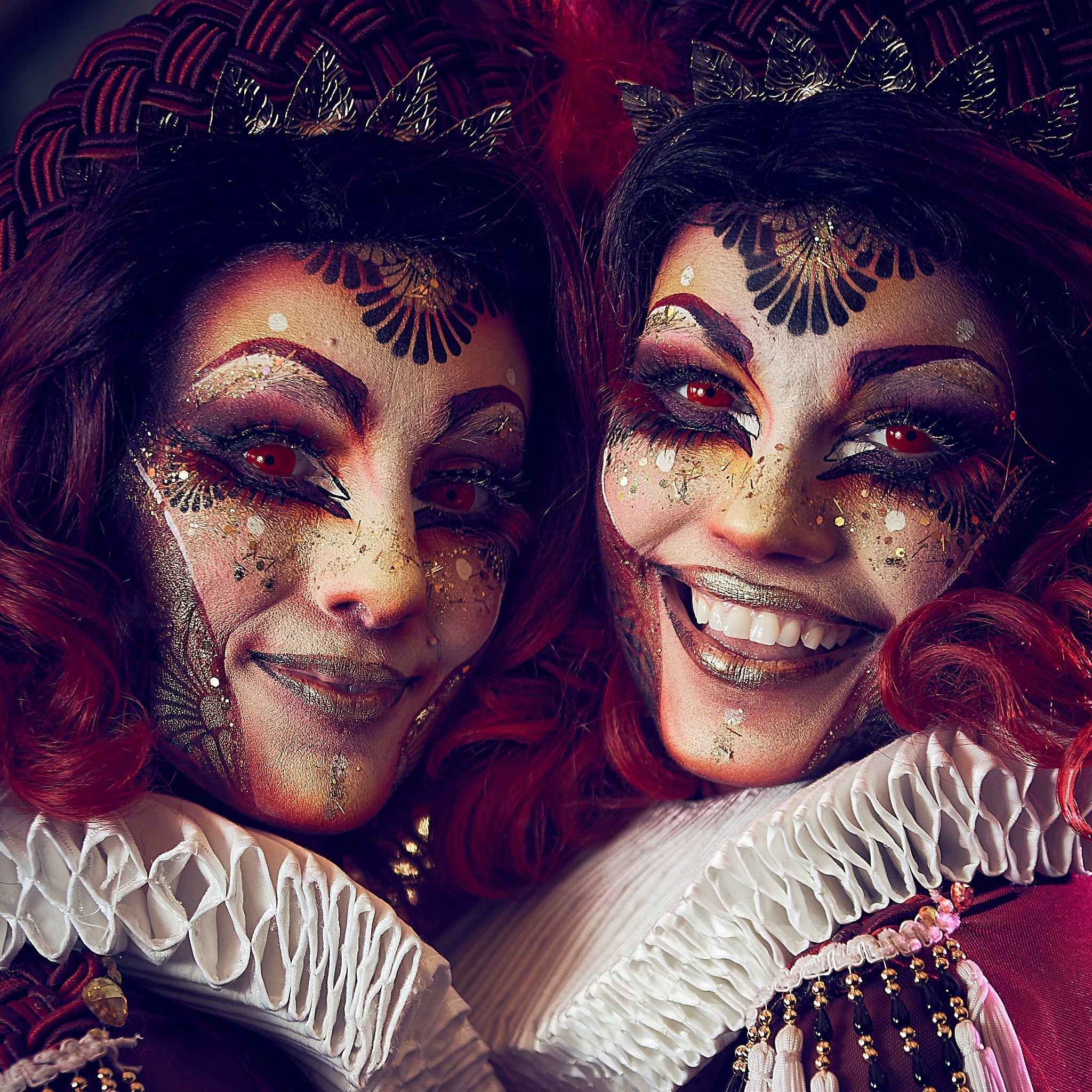 PRIMAL ® Red Mini Sclera - Red Colored contact Lenses