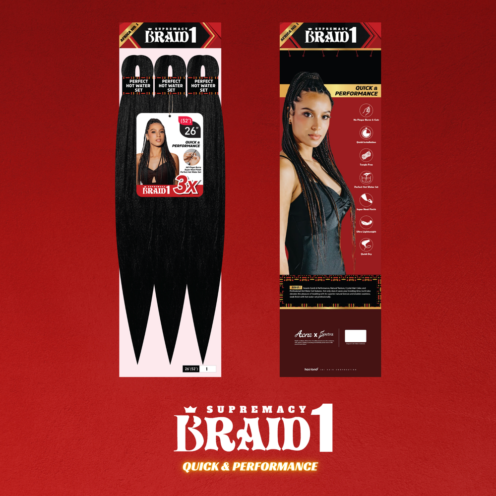 Supremacy Braid1 3X Pre-Stretched Braid 26" (52)