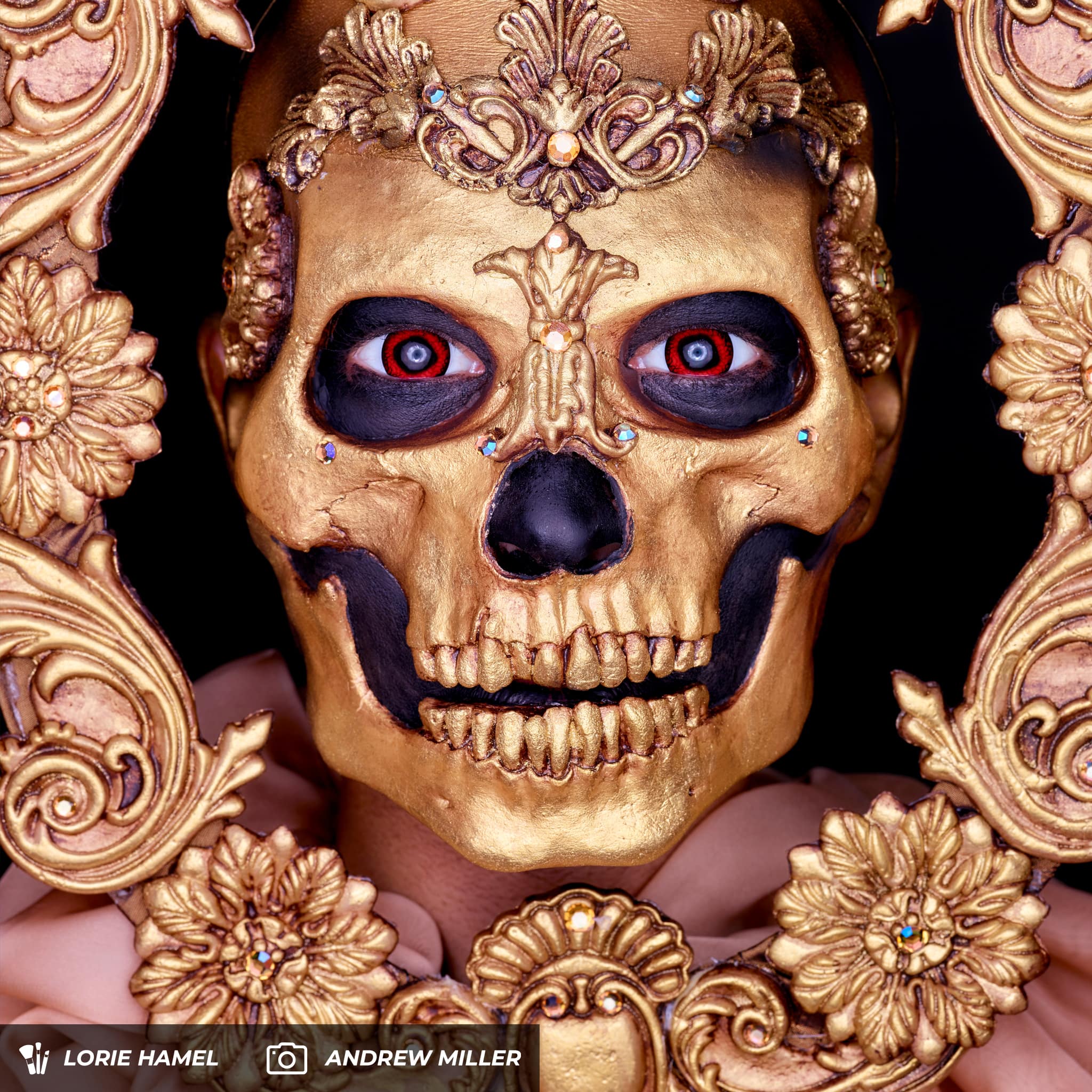 PRIMAL ®  Reptilian - Red Colored Contact Lenses