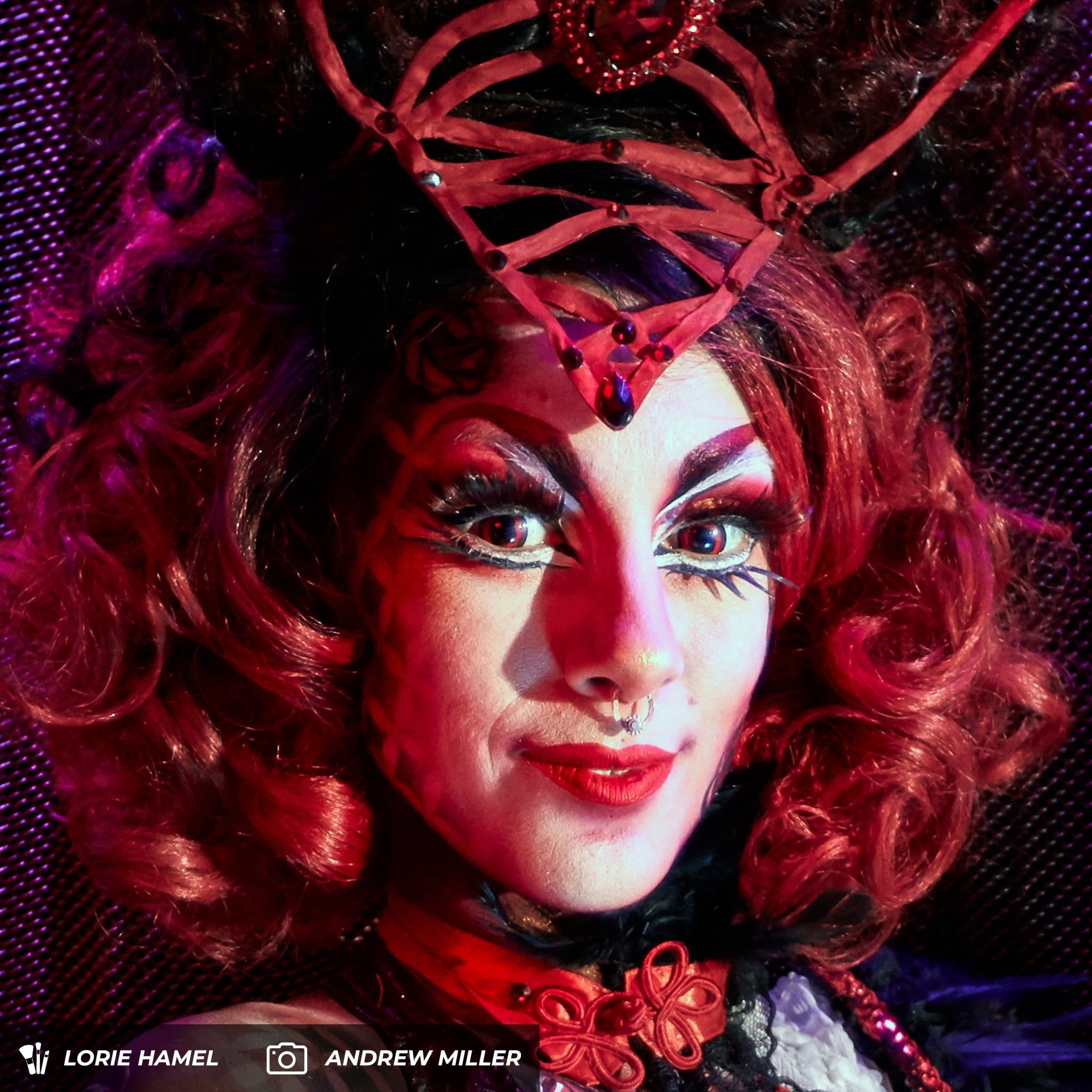 PRIMAL ®  Reptilian - Red Colored Contact Lenses