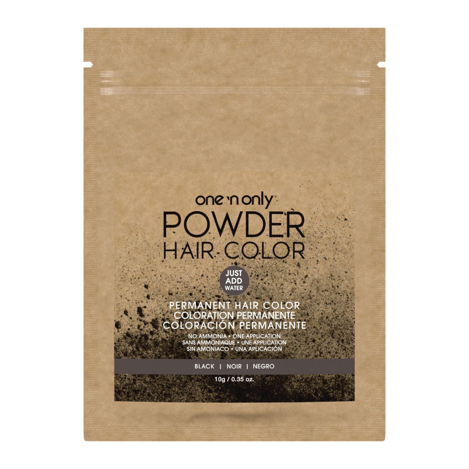 One 'n Only Powder Permanent Hair Color Packet - Black