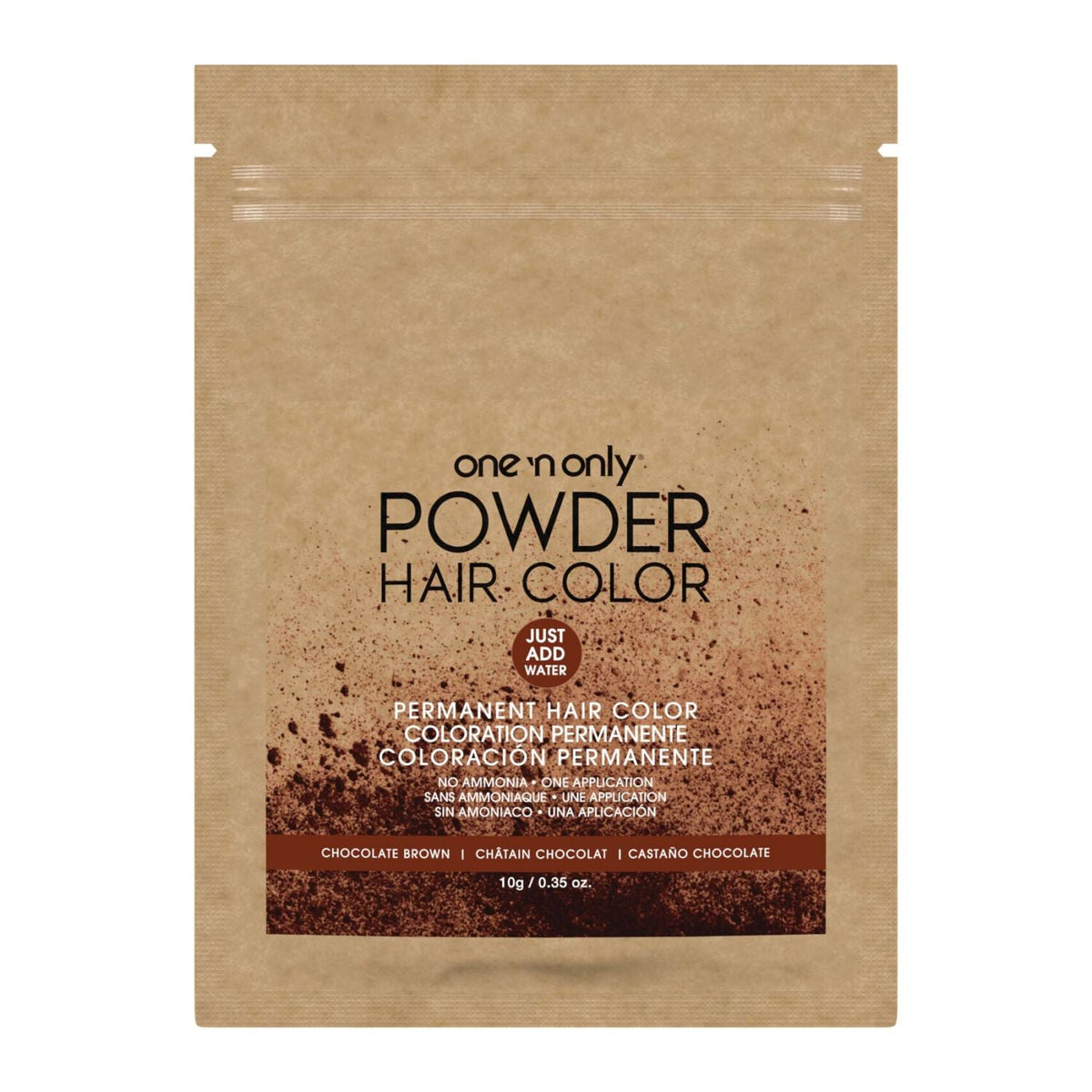 One 'n Only Powder Permanent Hair Color Packet - Chocolate Brown