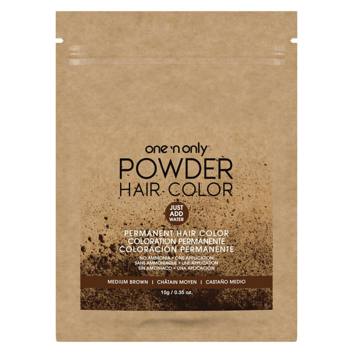 One 'n Only Powder Permanent Hair Color Packet - Medium Brown