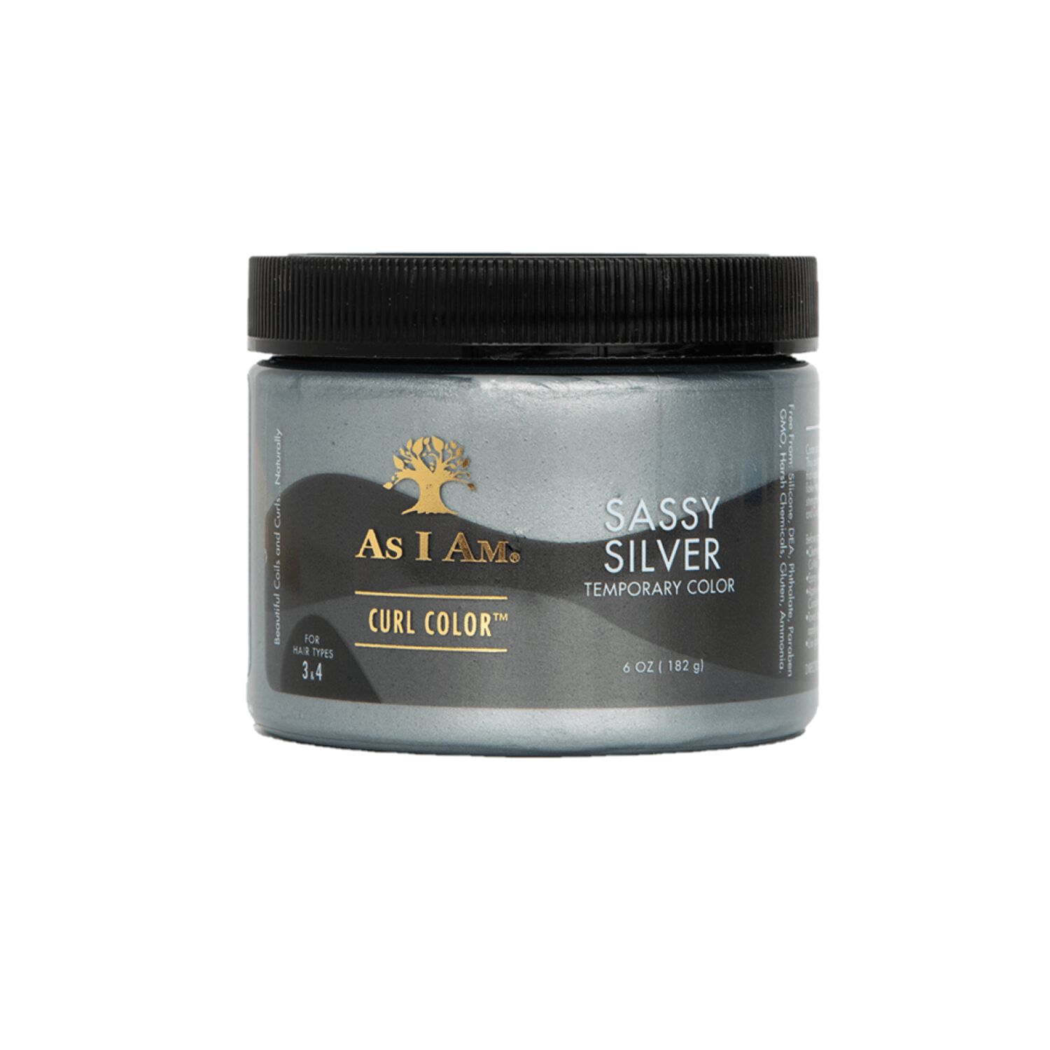 As I Am Curl Color Temporary Hair Color - Sassy Silver