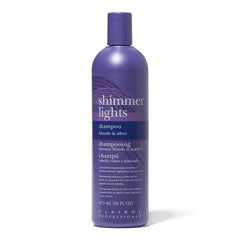 Clairol Professional Shimmer Lights Purple Shampoo for Blonde & Silver Hair 16oz - Deluxe Beauty Supply