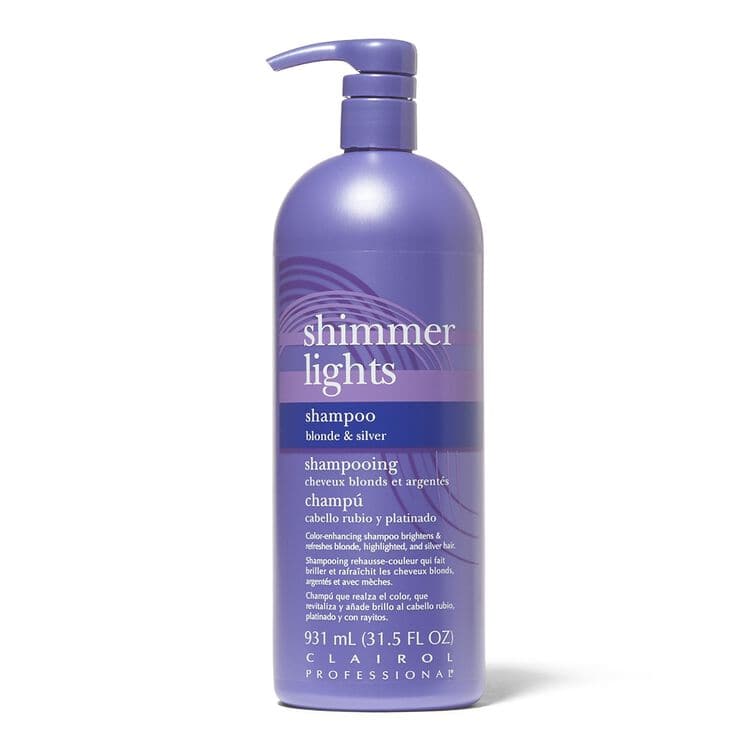 Clairol Professional Shimmer Lights Purple Shampoo for Blonde & Silver Hair 31.5oz