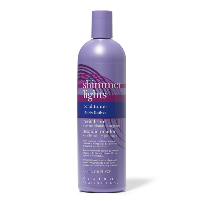 Clairol Professional Shimmer Lights Purple Conditioner for Blonde & Silver Hair 16oz