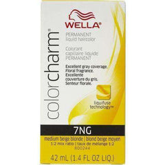 Wella Color Charm Permanent Liquid Hair Color - 7NG Medium Beige Blonde
