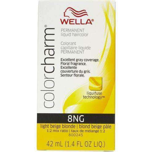 Wella Color Charm Permanent Liquid Hair Color - 8NG Light Beige Blonde