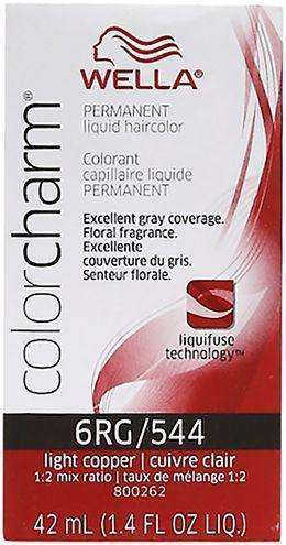 Wella Color Charm Permanent Liquid Hair Color - 6RG/544 Light Copper